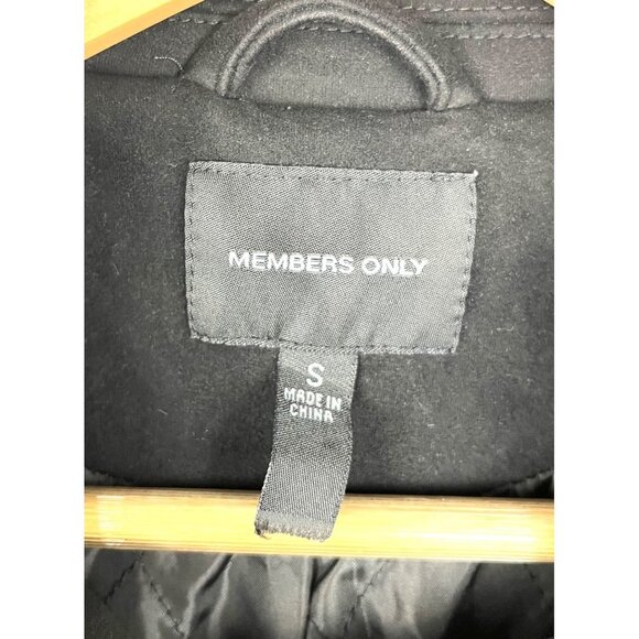 Members only Women's Faux Suede Biker Jacket black size S - Picture 3 of 13